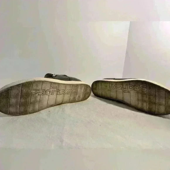 J/ Slides Leather Platform Bootie Sneakers - Picture 4 of 13